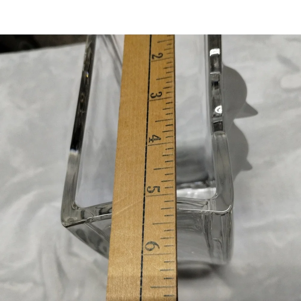 Dolphin Crystal Vase Large Heavy‎ Glass Coastal Nautical Decor Beach House
